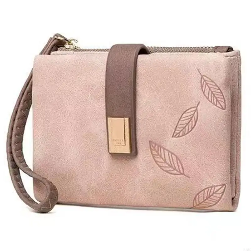 

63HC Practical Coin Wallet Card Holder PU Change Purse for Students and Professionals