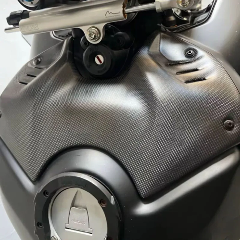 

2020-2022 For DUCATI Streetfighter V4 V4S SP 2021 Accessories Motorcycle Carbon Fiber Front Fuel Tank Cap Battery Cover Fairing