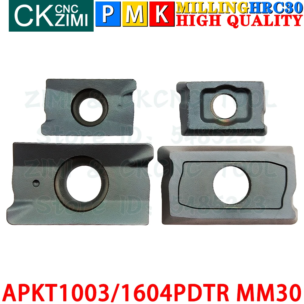 APKT1003PDTR MM30 APKT1604PDTR MM30 Твердосплавные вставки Инструменты для фрезерных пластин APKT 1003 APKT 1604 APKT1003 APKT1604 APMT MM10 MM30 ЧПУ Сменные фрезы Металлические токарные станки