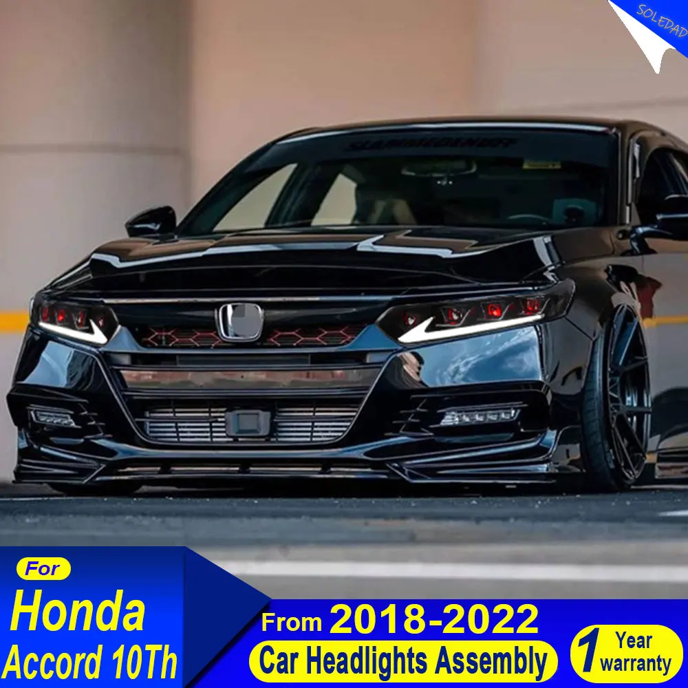 

Headlight For Honda Accord 10Th 10.5Th 2018-2022 Car Headlights Assembly Upgrade ES Style High Quality LED AutoAccessories