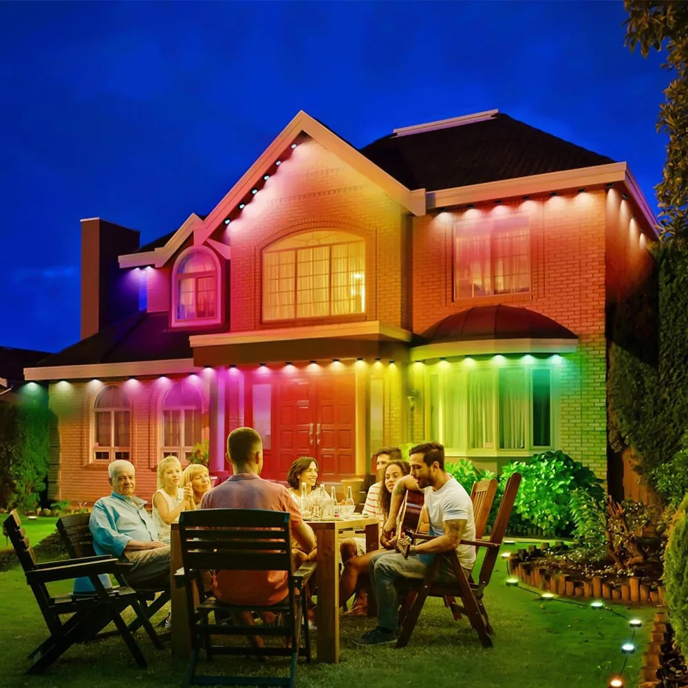 15 متر/30 متر الذكية RGB LED أضواء خارجية لتقوم بها بنفسك ألوان IP67 مقاوم للماء الطنف الإضاءة للمنزل عيد الميلاد هالوين الزينة اليومية