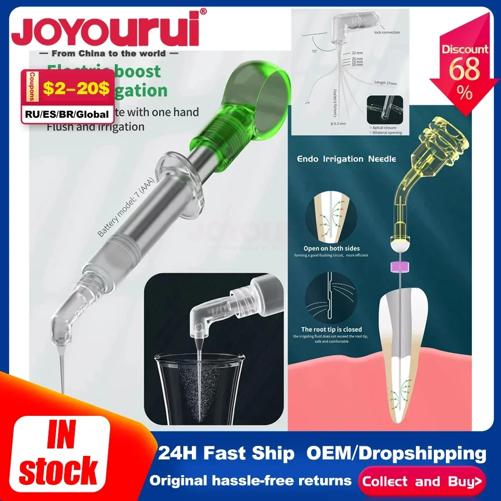 

Dental Irrigator Endo Needle Cleaning Root Canal Dentisry Needle Dentist Negative Pressure Flushing Cleaning Dentistry Material