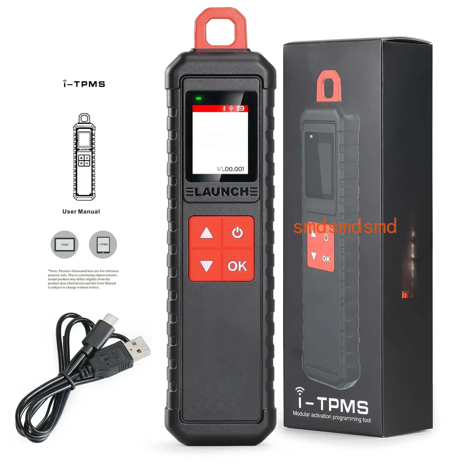 i-TPMS Handheld TPMS Service Tool Can be Binded with X-431 Scanner or the i-TPMS APP Supports All 315/433MHz Sensors