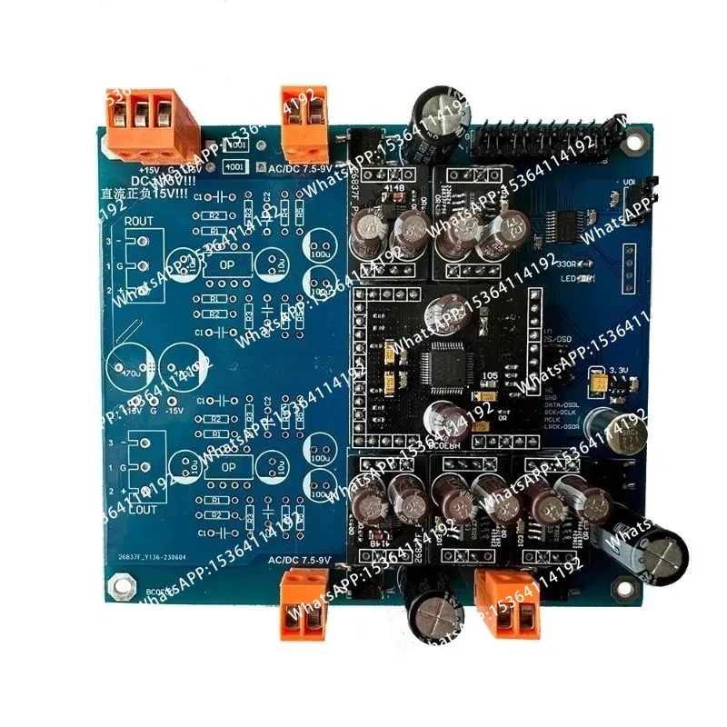 Single-ended AK4493SEQ I2S/DSD OPA2604 OP AMP DAC Decoder 32bit 768K DSD512