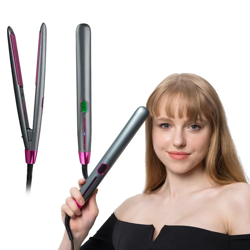 Infrared negative ion straight curling dual-use ceramic hair straightener Multifunctional hair styling curly straight hair