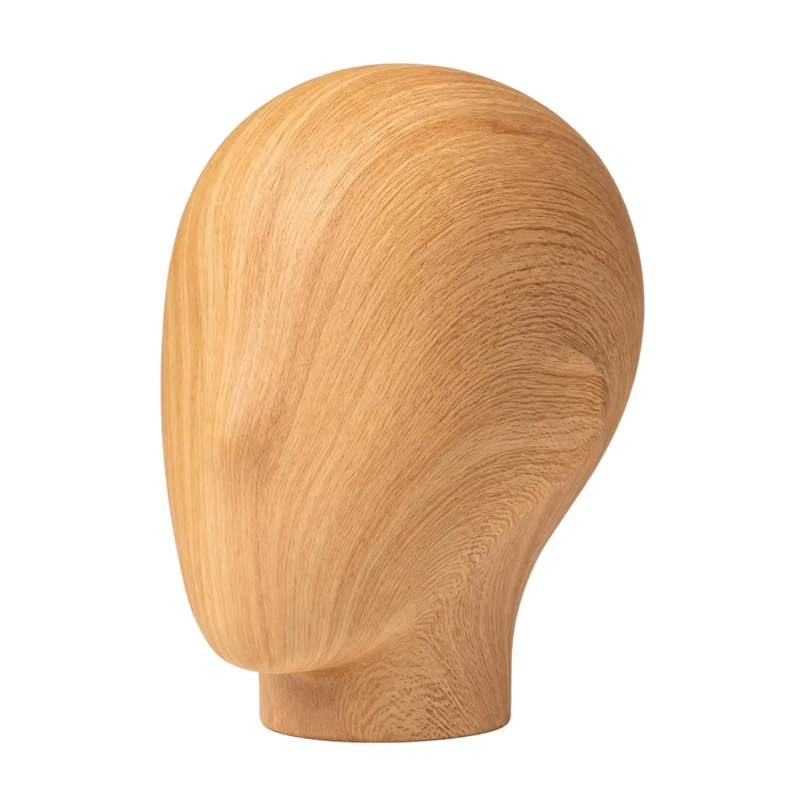 Polished Solid Wood Display Mannequin Head for Hat Wig Accessories Boutique Window Counter Styling Form Holder