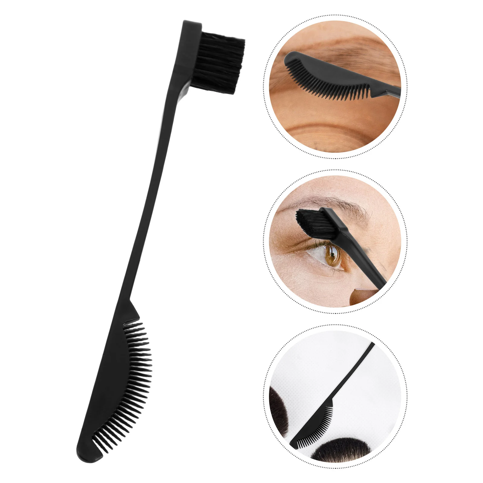 

5 Pcs Double-ended Makeup Brush Plastic Eyelash Comb Dual Mustache Pp Brow for Women