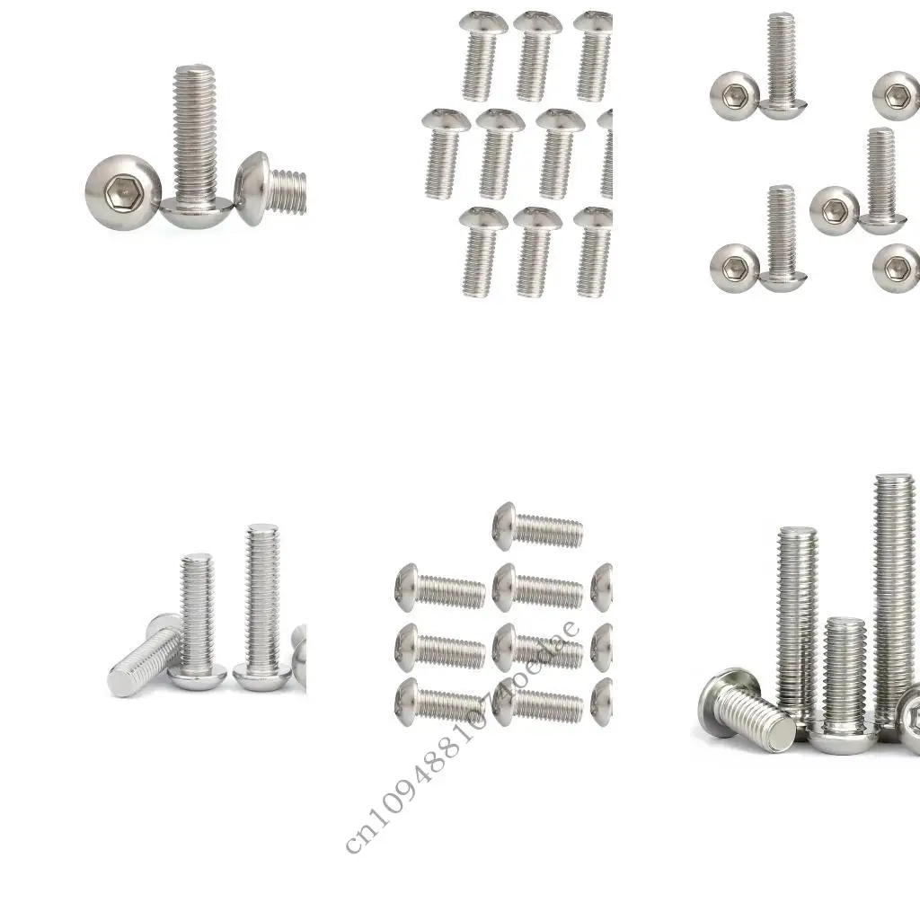 Round Head Hexagonal Socket Screw 304 Stainless Steel For Industrial Maintenance 