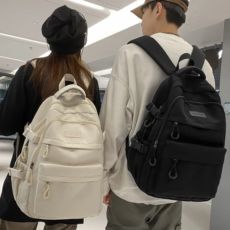 

Fashion Men Laptop Rucksack Black Travel Backpack Mochila High School Large Bookbag for Boys Schoolbag For Girls Lovers Bagpack