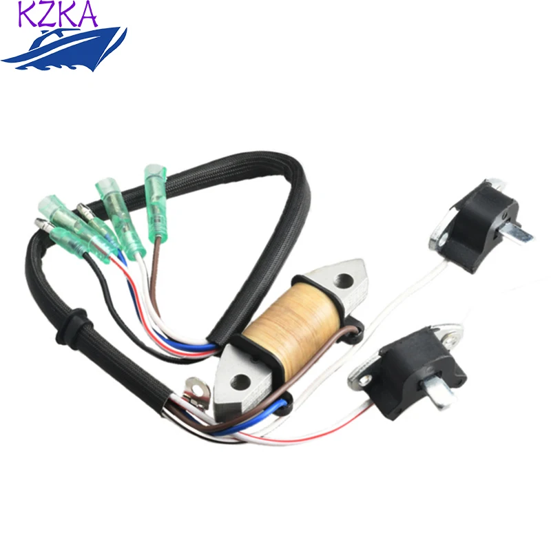 69P-85541-19 Charge Coil And 61N-85543-09 Coil Pulser Assy For Yamaha 25HP 30HP 2 Stroke Boat Motor Engine Accessories