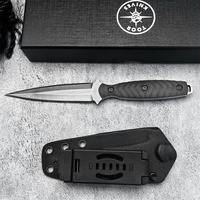 TOOR Outdoor Camping Fixed Blade Knife with Sheath 440c Blade G10 Handle Fishing Hunting Cutting Survival Multifunctional Tools