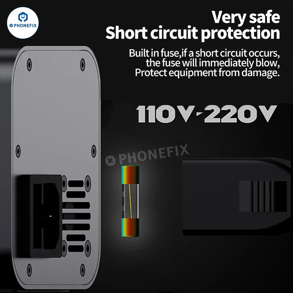 Monteur DC-1505 Smart Desktop Voeding 4-cijferig display DC Voeding Kortsluitbeveiliging voor Mobiele Telefoon PCB Reparatie