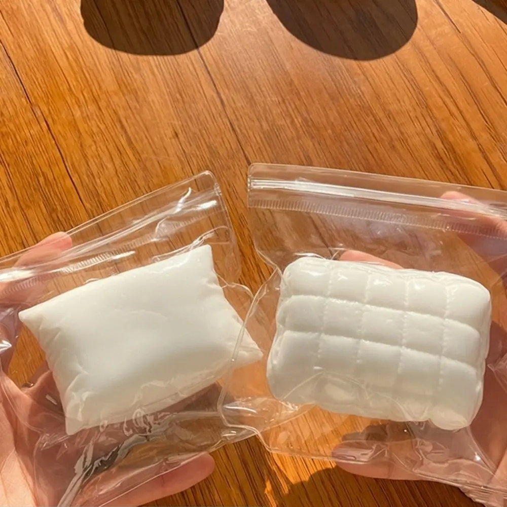 Fun Squishy Soap Fidget Toy Milk White Squishy Texture Stress Relieving Toy Relieve Anxiety Square Soap Squeeze Birthday Party