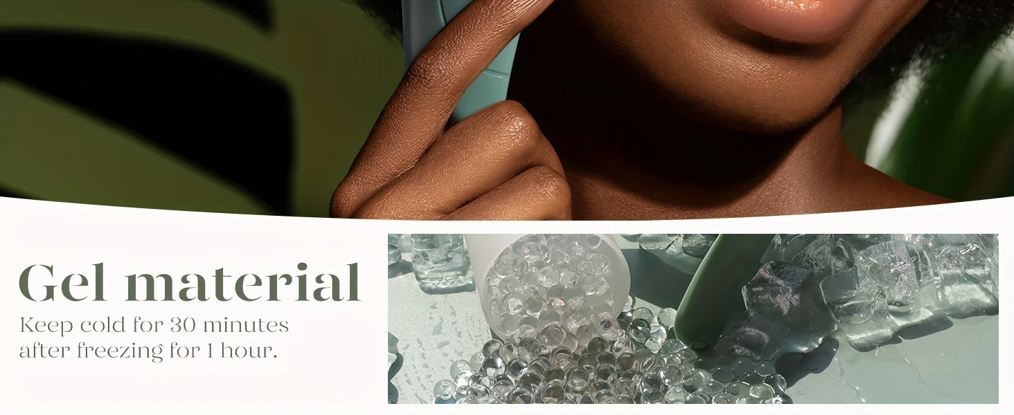 Großer Eiseroller/Massagegerät, Gesichtskühlung, Schönheitswerkzeug, Eiserolle für Gesicht und Augen, Athome Spa, Hautpflegeroutine, Handmassagegerät – Detail 2