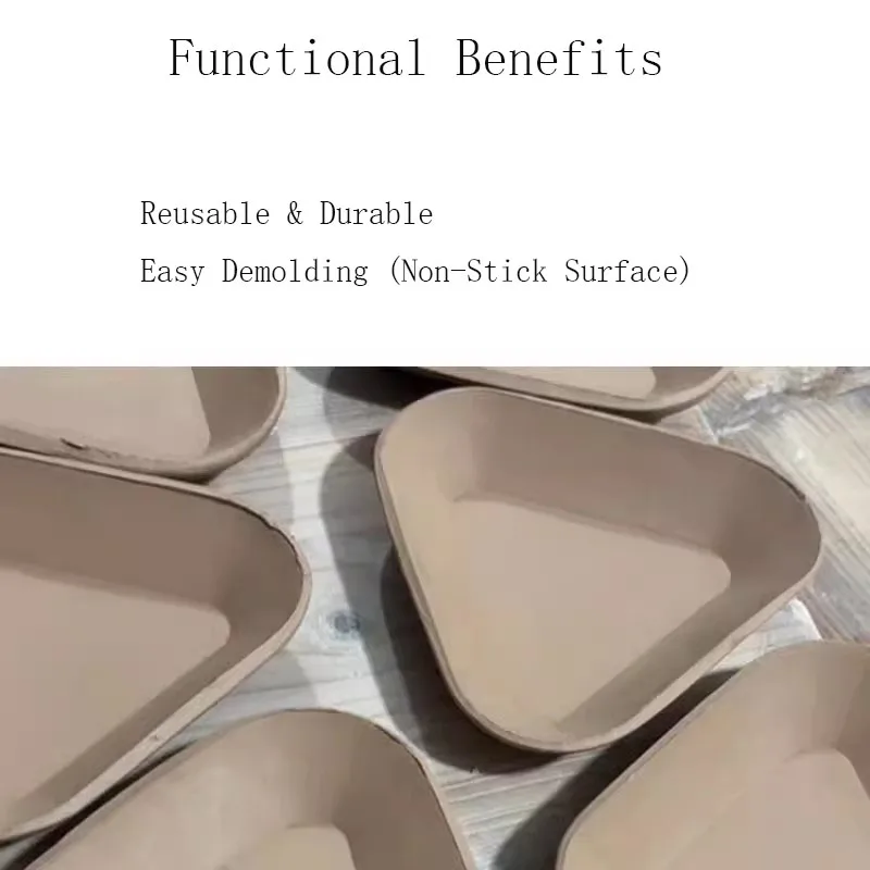 Pottery Press Mold for Clay, MDF Ceramic Slab Template for Geometric Patterns, Reusable Stamp Mold for Pottery Making