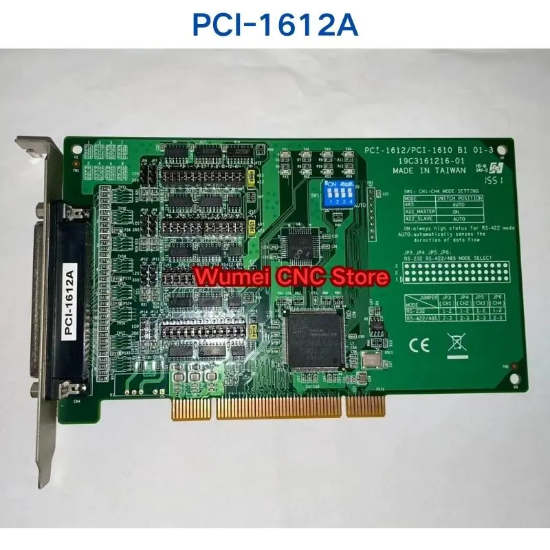 Second-hand test OK Advantech Bus Specification Compatibility 4-Port RS-232/422/485 Communication Card PCI-1612A