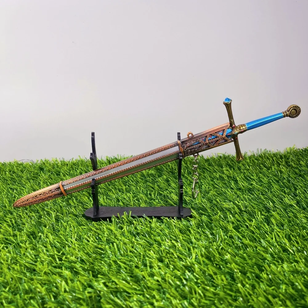 11.8inch 30cm Metal Elden Katana Anime Ninja Knife Iron Sword Blade Steel Real Size Japanese Katana Original Samurai Sabre Toy