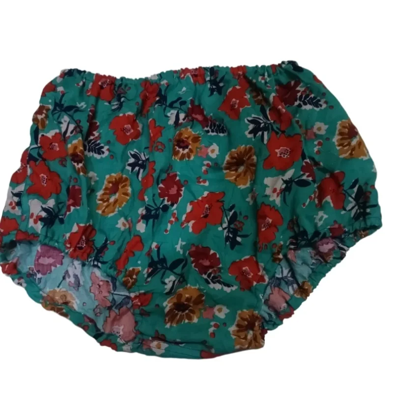 Large Size Bread Pants Comfortable Breathable Print Floral Underwear High Waist Pure Cotton Bloomers FKK Private Party BF Briefs