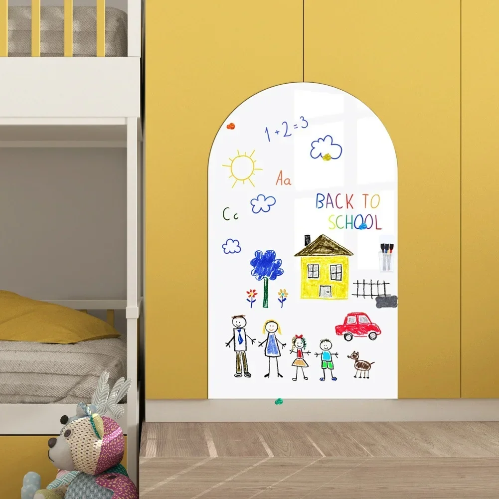 For Children Magnetic Chalkboard Wall Sticker For Playroom Learning And Creativity 15.7 X 39.4 Inch Decorative Wall Decal