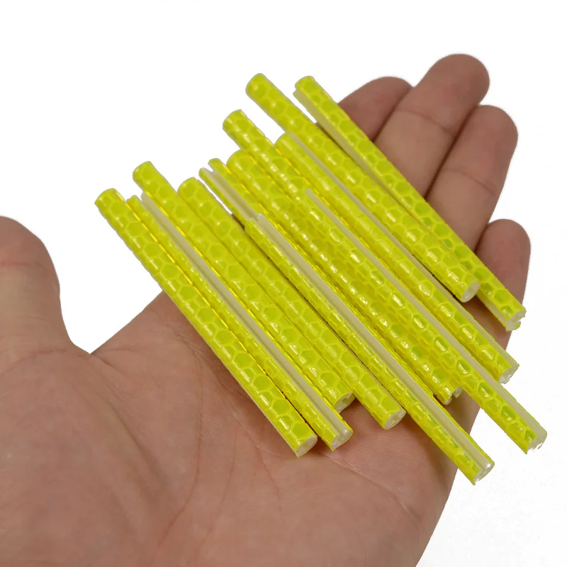 12 PCS / Bag Bicycle Bike Wheel Spokes Reflective Sticker Tube Warning DIY Cycling Reflector Reflective 7cm Fast Shipping