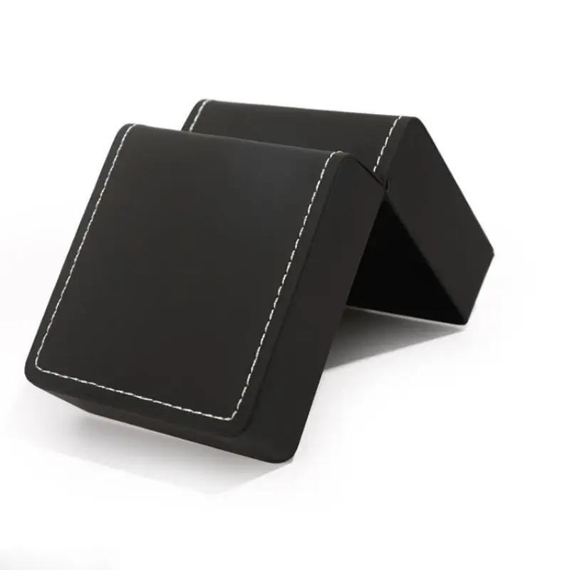 Square Single Wristwatch Gift Box 1/2/3Pcs PU Leather with Pillow Elegant Watch Display Case for Anniversary Holiday Gifts