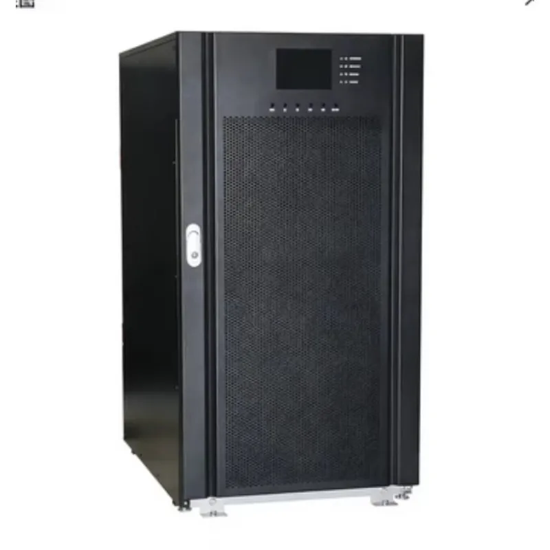 High Efficiency Three Phase Industrial Online Double Conversion UPS Tower Voltage Regulator Surge Protection Medical Application