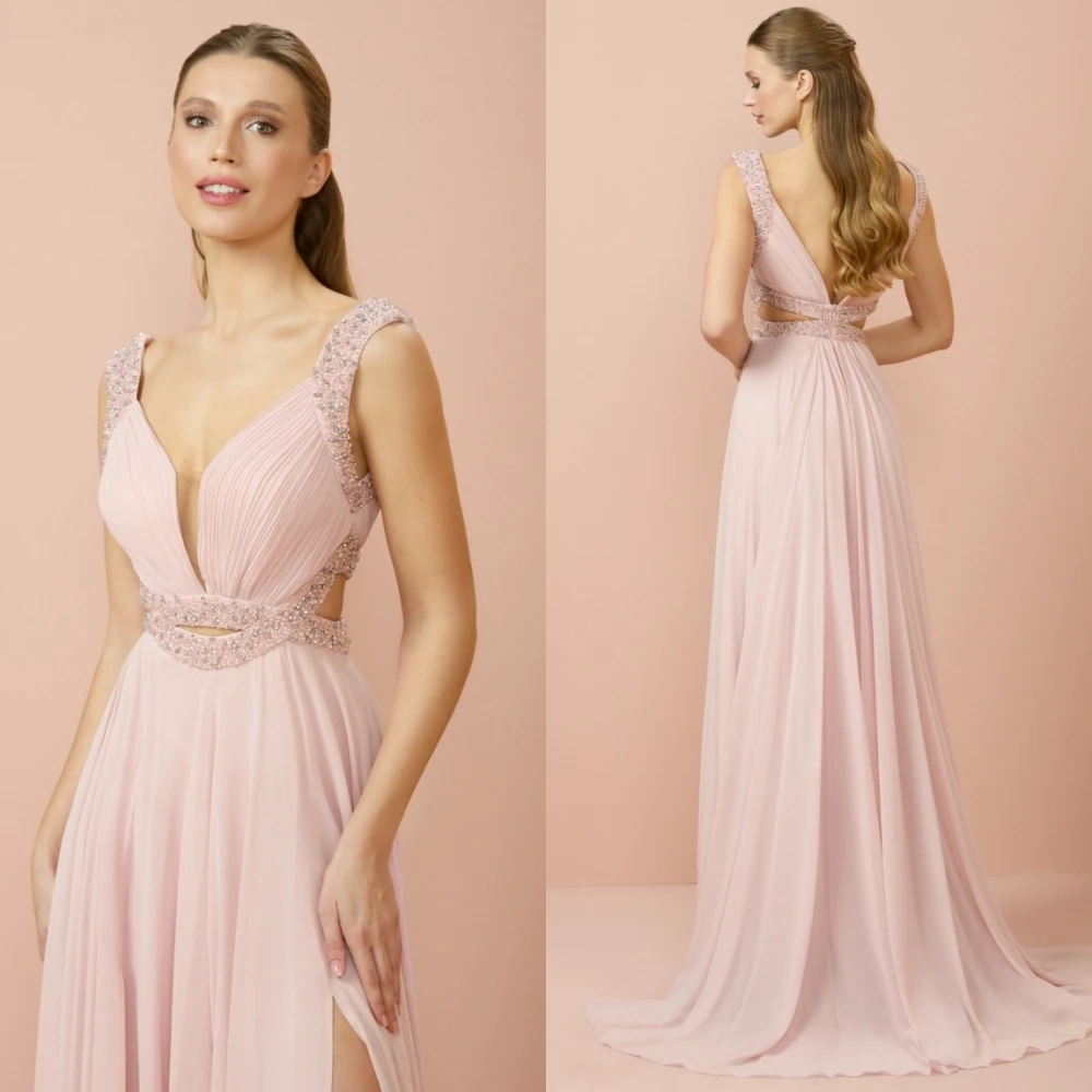 تخصيص الخامس الرقبة ألف خط أنيق كلاسيكي الحديث مساء اللباس جودة عالية مخصص فساتين المناسبات مزاجه فستان الحفلة الراقصة