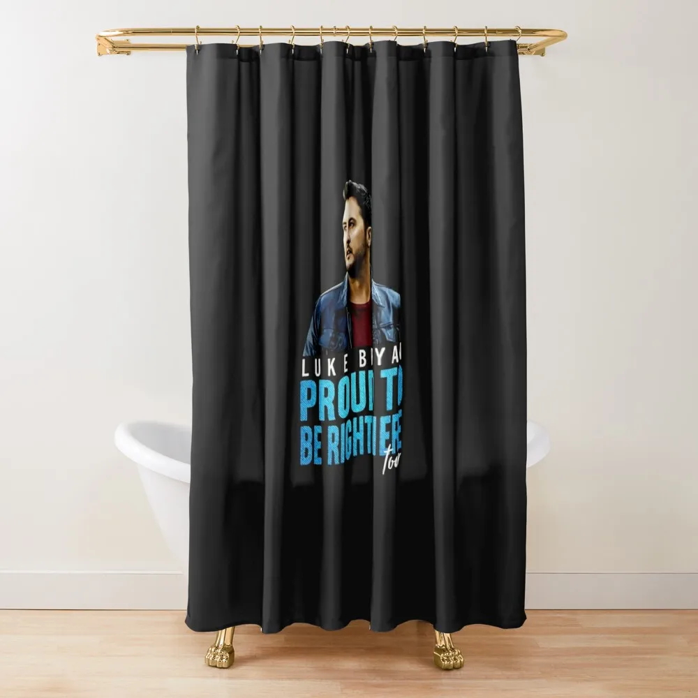

Luke Bryan's Tour Proud to Be Right Here Shower Curtain Transparent Bathroom Shower Shower Set Curtain
