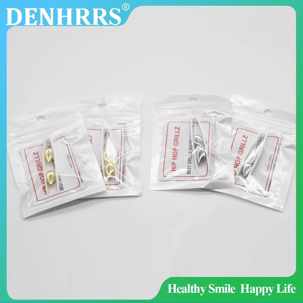 

2Pcs/Pack Funny Vampire Teeth Personalized Tooth Decoration: Smooth Surface, Small Tiger Teeth