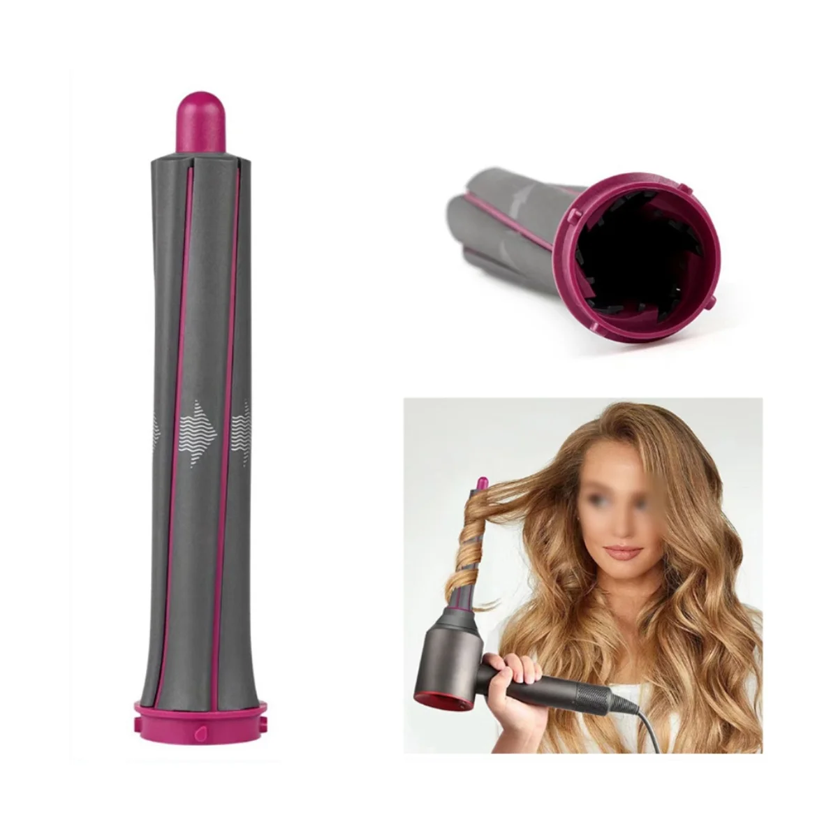 ディソンエアラップ用ロングカーリングバレル超音速、ヘアドライヤーアクセサリー、ヘアスタイラーツール、30mm