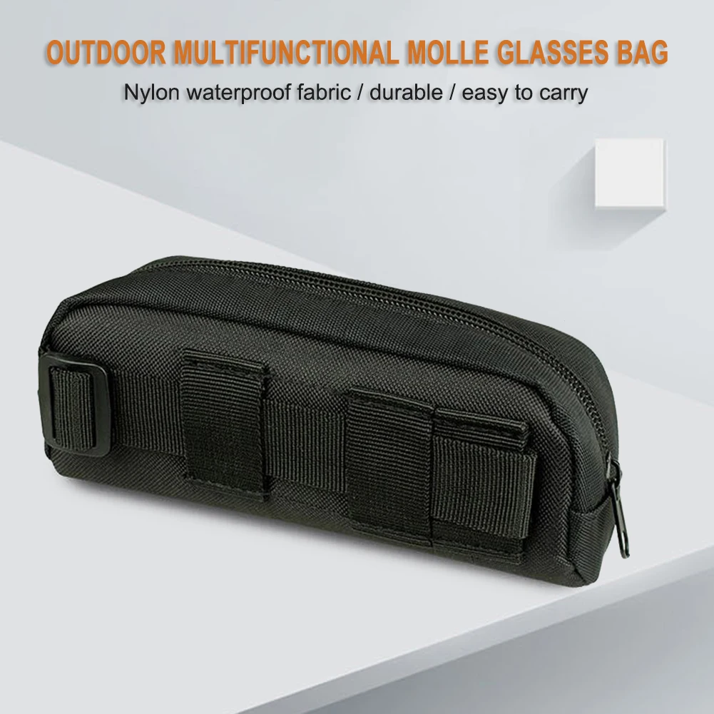 Portable Sunglasses Box Storage Protector Molle Goggles Bag Case for Outdoors