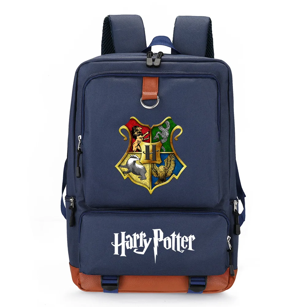 Harried Backpack Hogwarts Gryffindor School Badge Printed Potters Bag Student Male and Female Large Capacity Travel Bags Gift