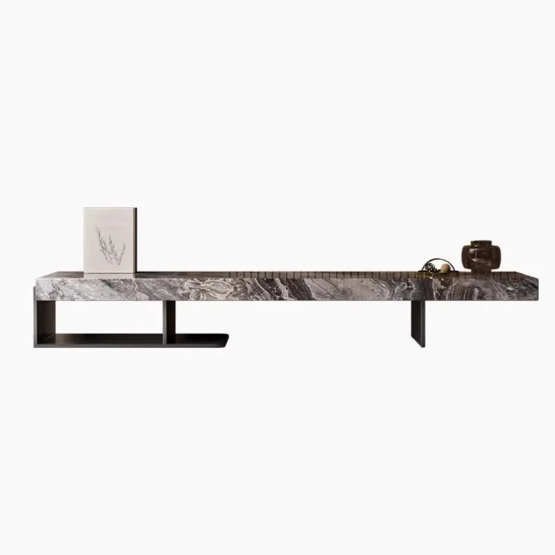 

Italian, minimalist, rock slab, TV cabinet, light luxury, modern, simple, living room