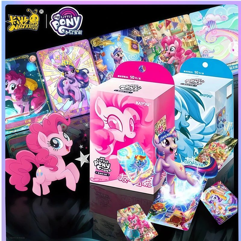Tarjetas My Little Pony KAYOU TCG, Paquete de Tarjetas Friendship Is Magic, Tarjetas de Batalla de Princesas, Tarjetas Coleccionables de Anime, Juguetes y Regalos