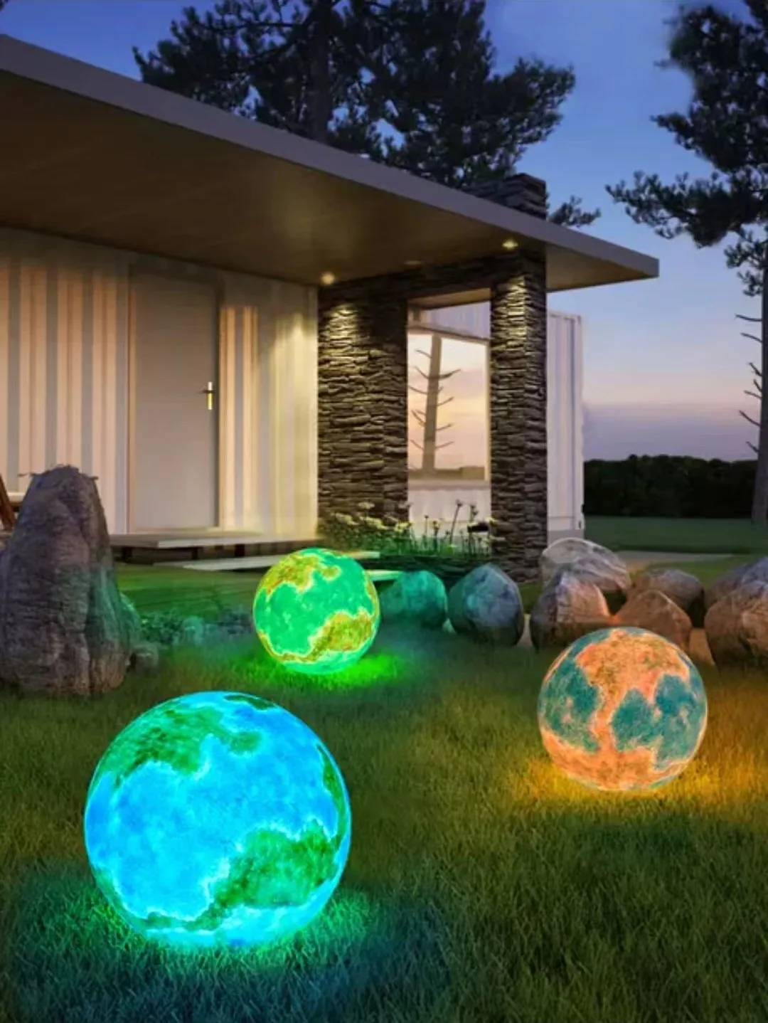 Villa Pool Party Atmosphere Lights Garden Patio Decoration Lights Outdoor Moon Light Box