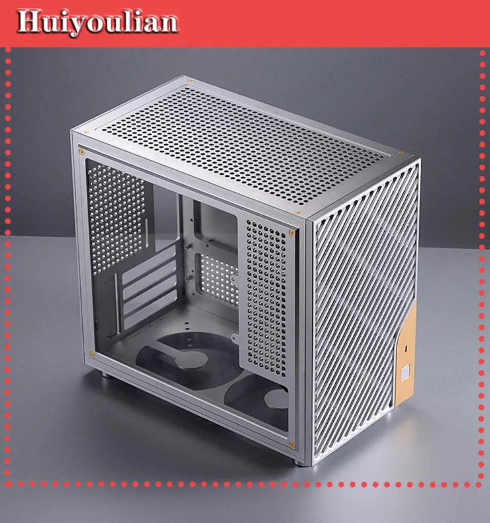 F15MAX All Aluminum PC Case ITX MATX DIY Chassis for Desktop Computer