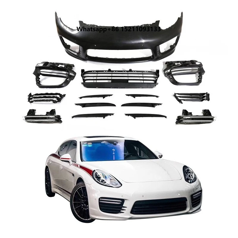2014-2016 Car Modification Front Bumper Daytime Running Lights  Upgrade Front Bumper Body Kit for Panamera 970