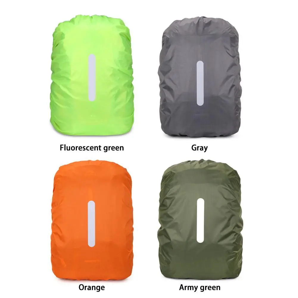 Outdoor Backpack Rain Covers Portable Ultralight Reflective Strip Design For Backpacking Hiking Camping Traveling Cycling