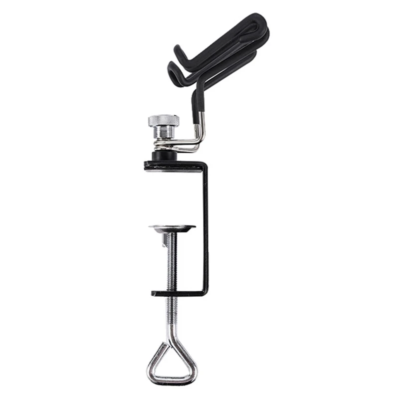 

Clamp Holder Stand Hold Up to 2 Guns Stainless Steel Holder Clamp-on Table Stand Tool