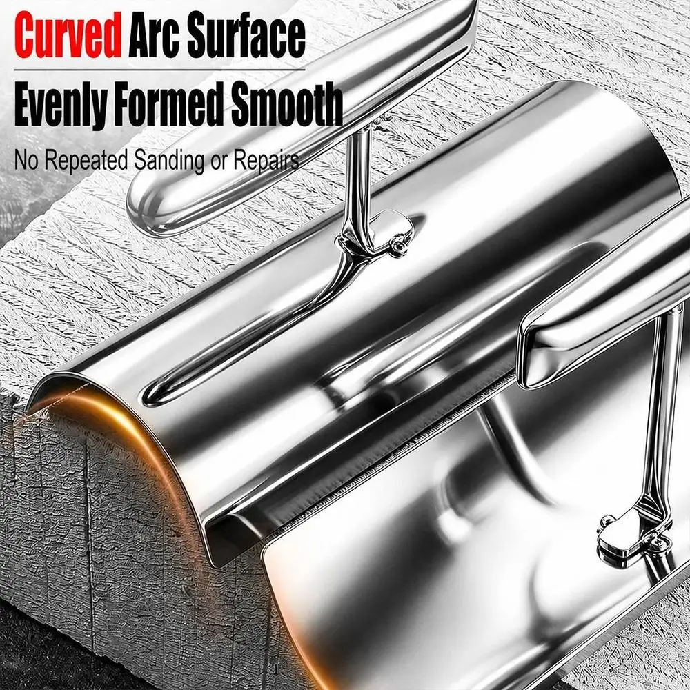 New Stainless Steel Corner Trowel Silver Thickened Putty Scraper Arc Corner Drywall Corner Tool Wet and Dry Use