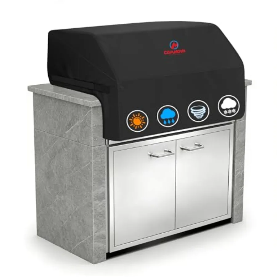 

Чехол для встроенного гриля Comnova - 600D, для островных грилей, сверхпрочный и водонепроницаемый, премиум-класса