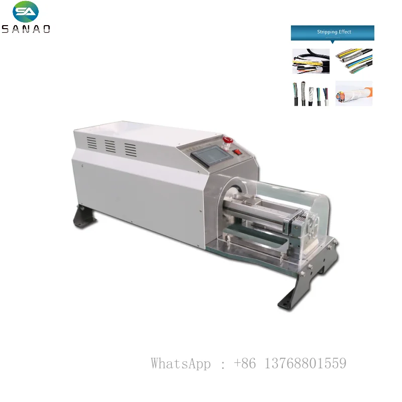 SA-W100-R Excellent Quality Pneumatic Rotary Blade Cable Peeling Tool Large Wire Cable Stripping Machine