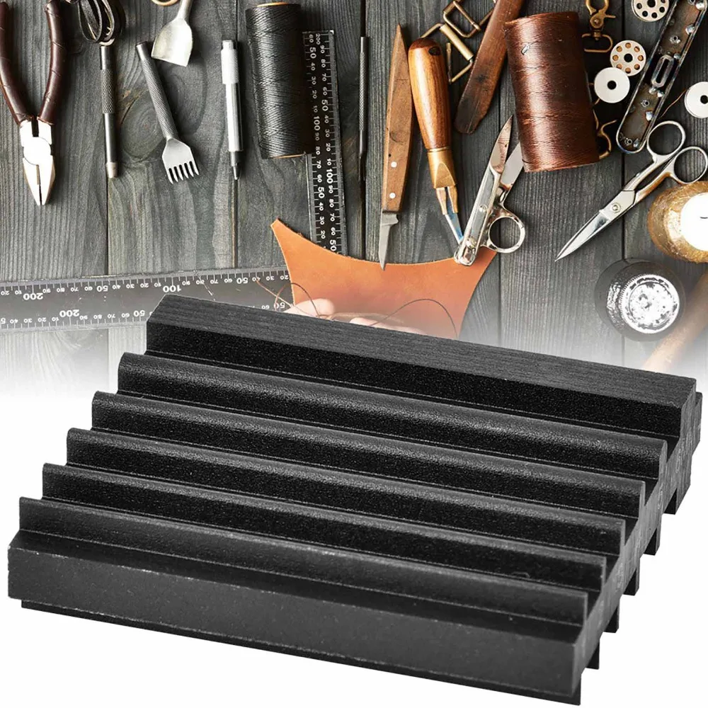 Стальной инструмент для снятия фаски с края кожи, размер 45 x 50 мм, ширина паза 6 мм, инструмент для снятия фаски с U-образным пазом, направляющая для заточки кромки с широким лезвием.