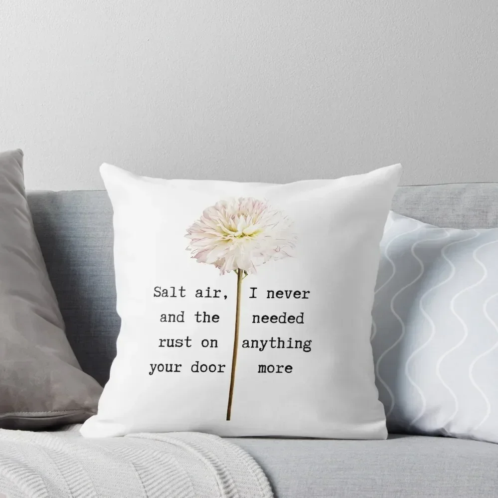 August folklore Floral lyrics Throw Pillow Christmas Covers For Cushions autumn pillowcase Pillows Aesthetic pillow