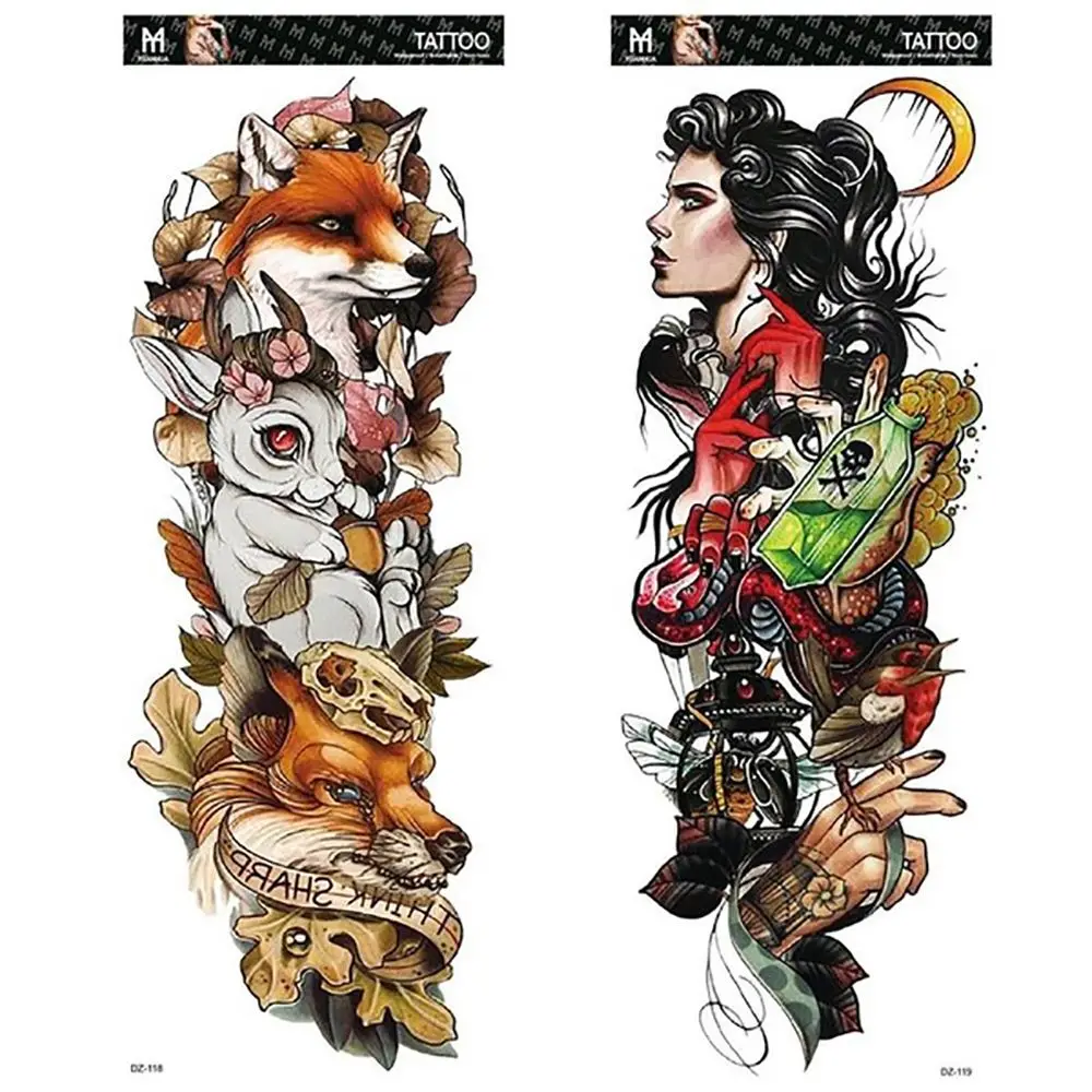 Jesus Madonna Pattern Body Art Men Tattoo Temporary Full Arm Tattoo Waterproof Tattoo Sticker