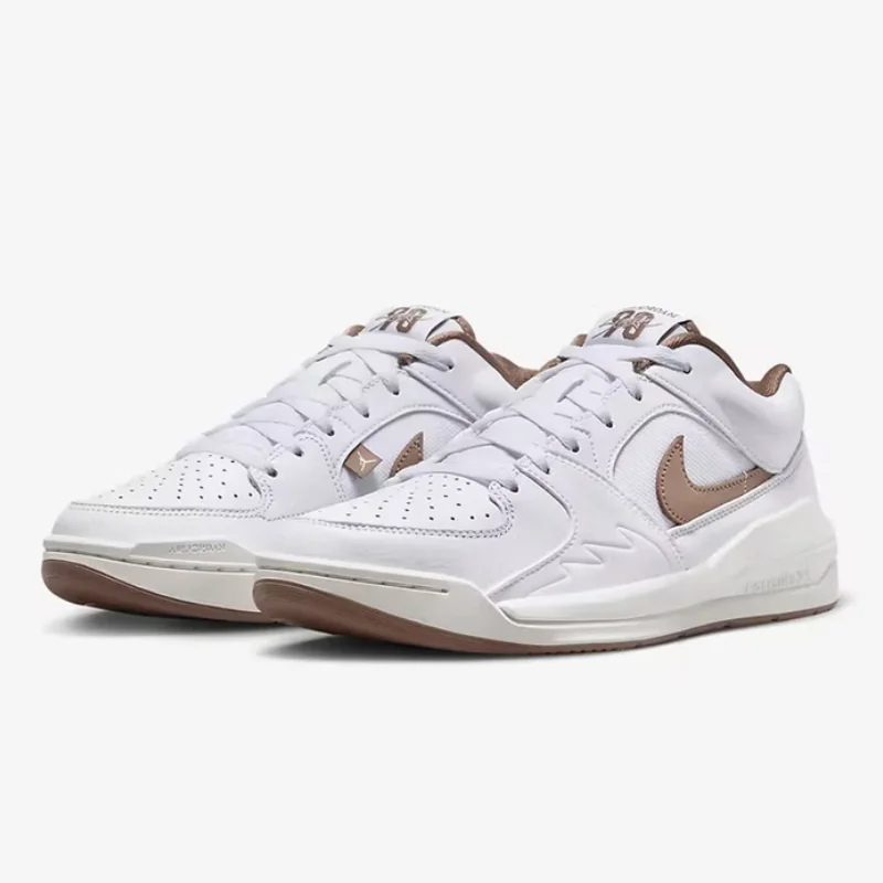 

Nike's New Vulcanized Rubber Outsole Offers Strong Grip, Is Wear-Resistant and Doesn'T Tire the Feet, Suitable for Daily Commuting, Women's Low-Top Basketball Shoes, Jordan Stadium 90 Cushioning, Lightweight and Comfortable Feel, Suitable for Shopping and