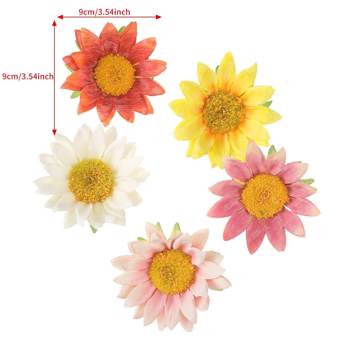 Simulated Sunflower Hairpin Mother's Day Gift Hairpin Word Clip For Women Sweet Summer Side Clip Simple Hair Accessories