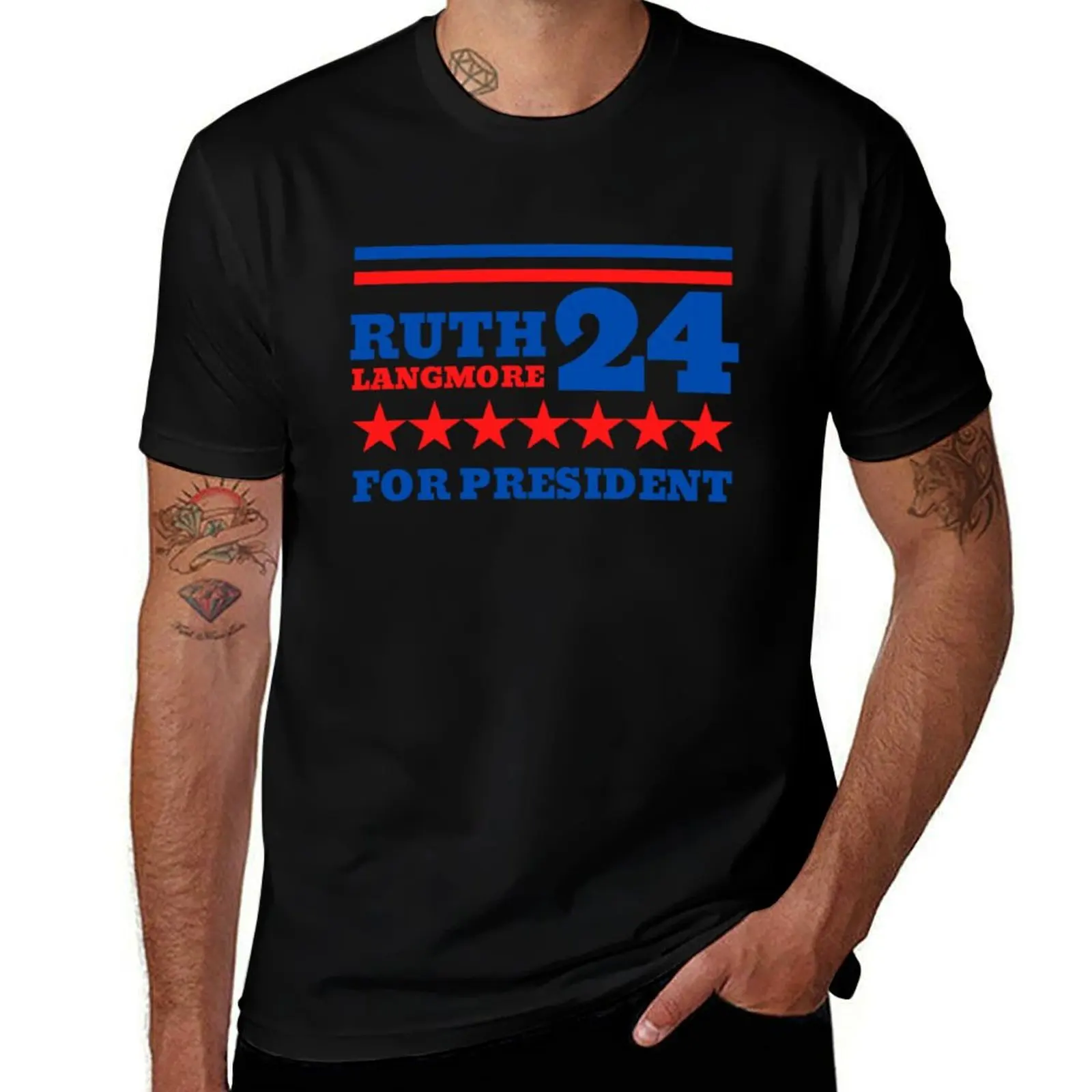 Ruth Langmore For President 2024 Ozark Netflix Funny Election Logo T-Shirt vintage clothes sublime customizeds men clothing