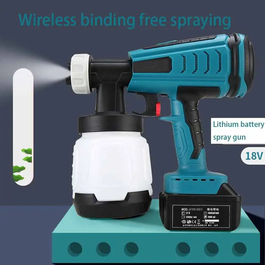 18V Portable 700W High Voltage DIY Professional Air Compressor Power Spray  Paint Customized Lithium Battery 18V Portable
