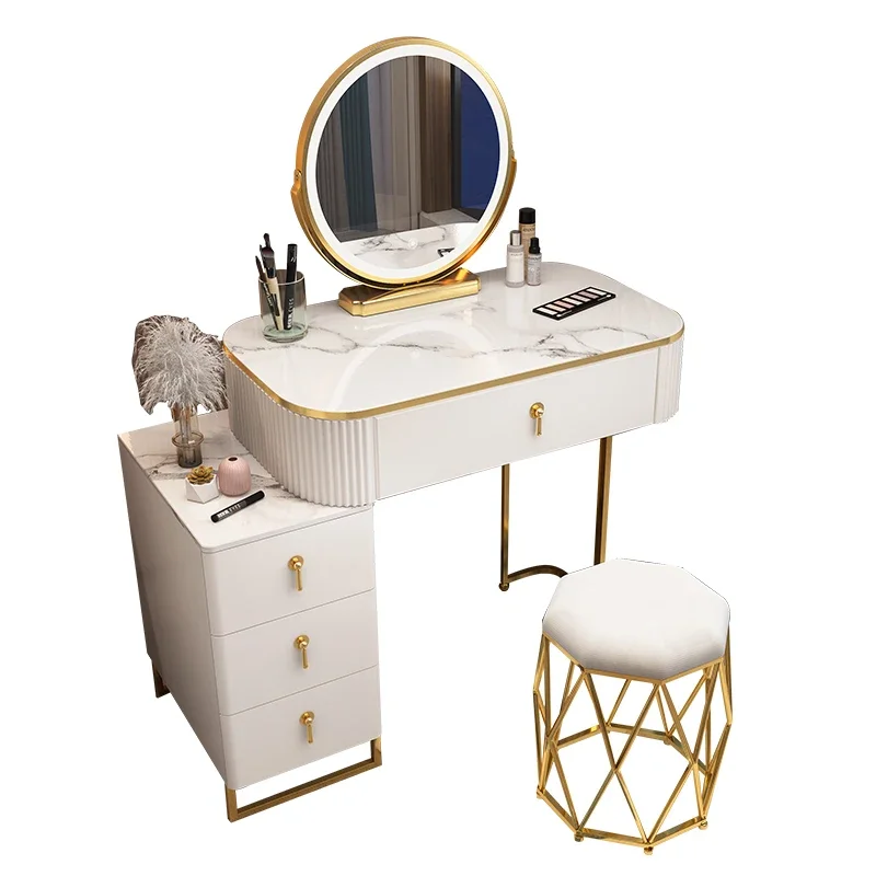 Hotel Light Table Dressers Vanity Mirror Chair Chest Drawers Dressers Nightstand WhiteMeubles De Chambre Furniture Bedroom